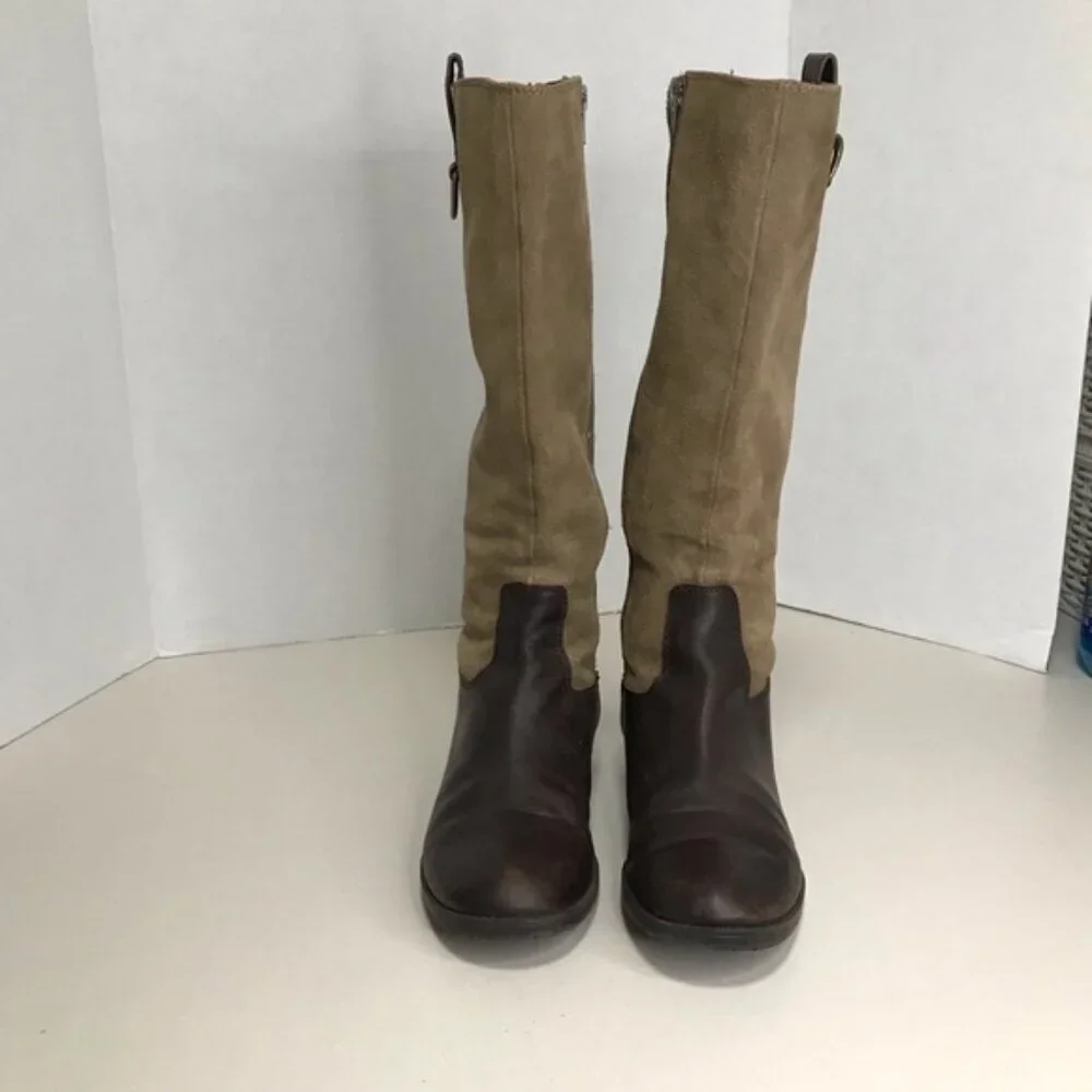 Ralph Lauren Vintage Suede & Leather Riding boot - Size 6 China - Picture 7 of 11